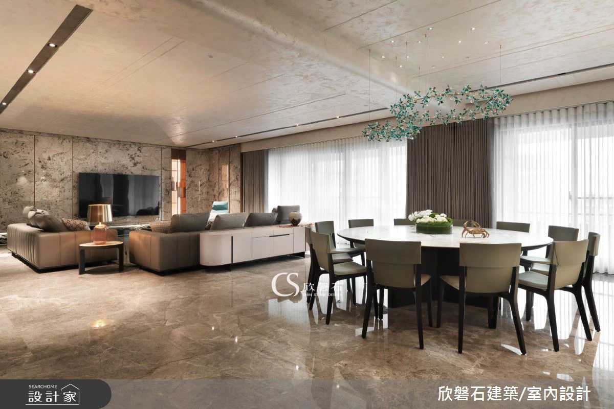 從毛胚到藝術，讓光影與工藝的對話！玄關優雅迎賓、透光奢石過道，打造承載情感的精緻豪邸